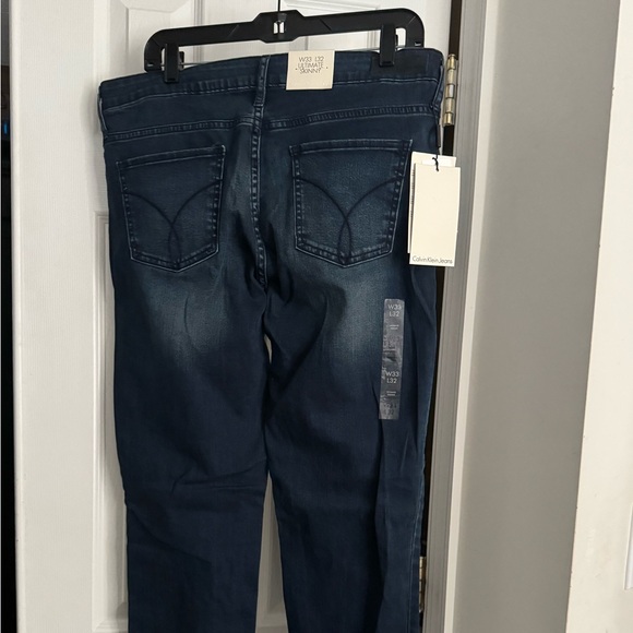 Calvin Klein Blue Skinny Jeans Premium Denim - Picture 1 of 4